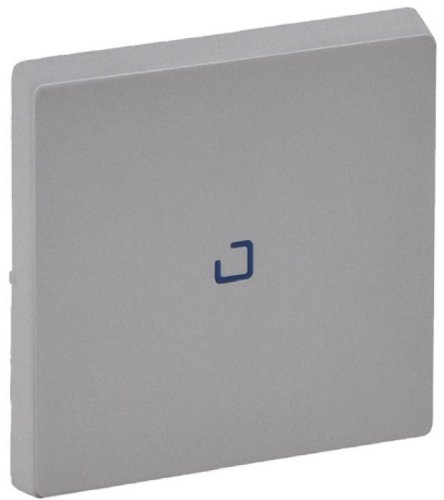 Лицевая панель Legrand Valena Life для 1-кл. выключателя с подсветкой алюминий картинка